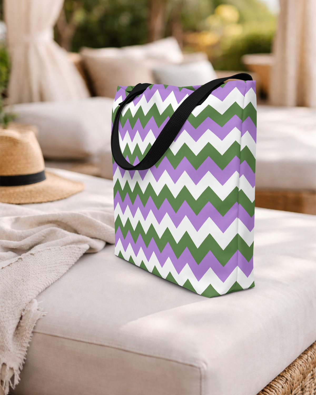 True Colors geometric genderqueer pride tote bag