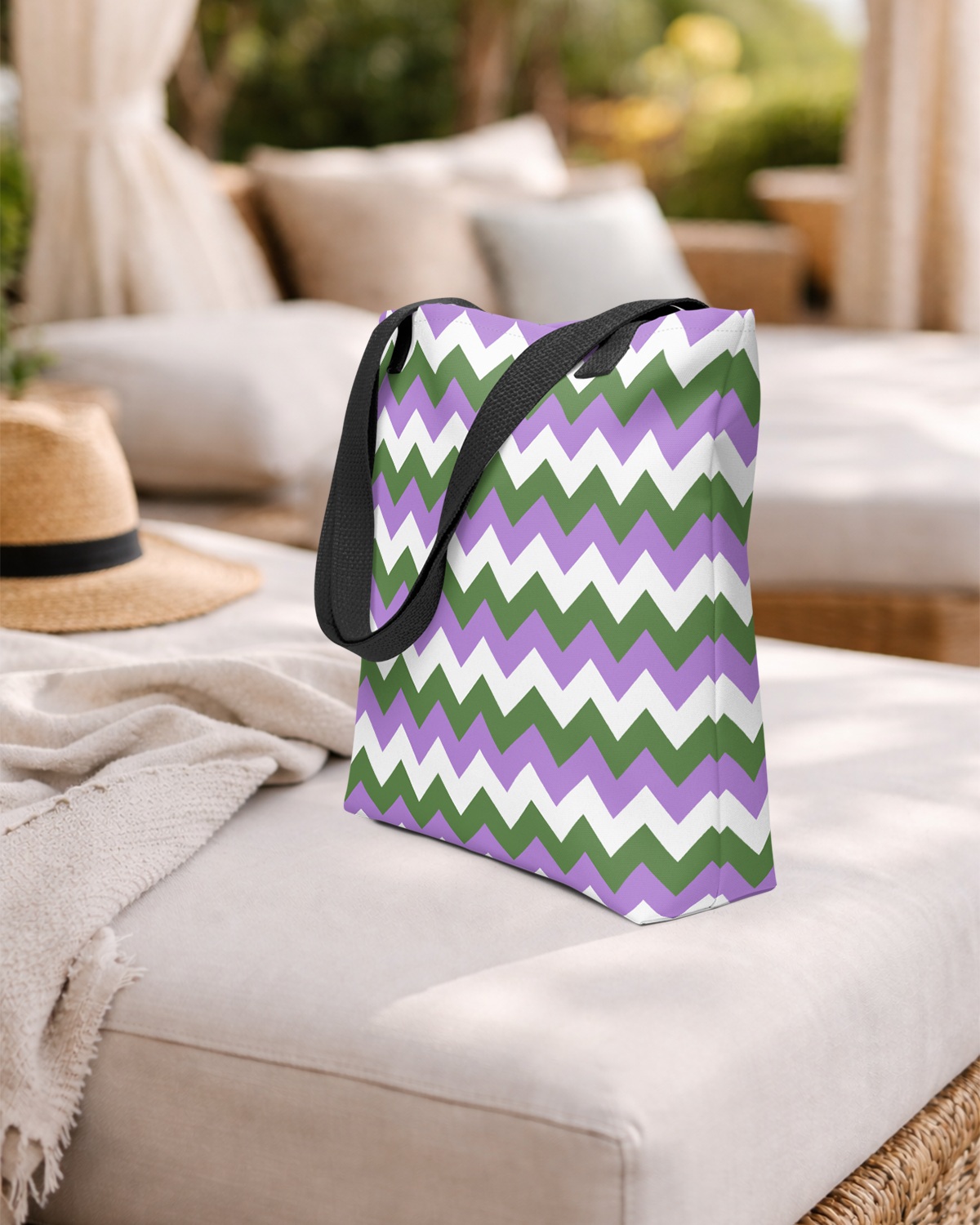 True Colors geometric genderqueer pride tote bag